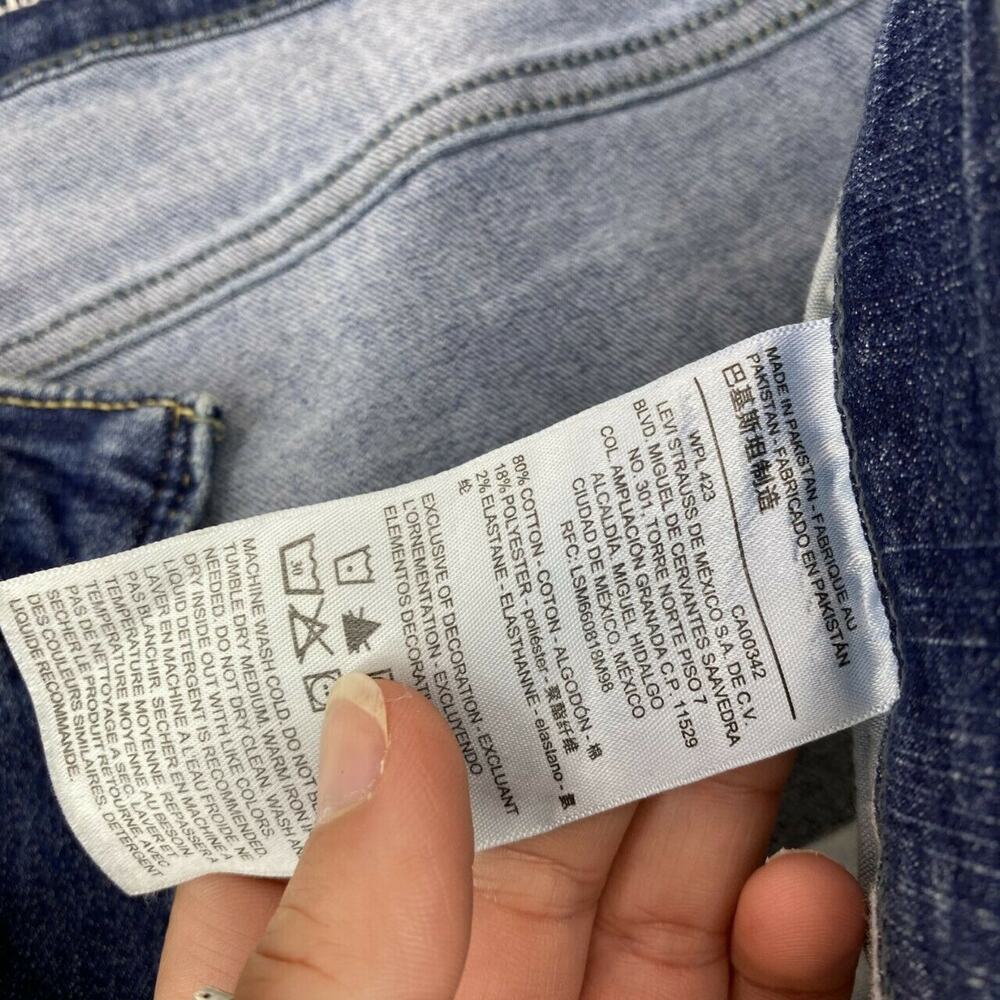 Levi's Women's Mid Rise Bootcut Jeans Sz 22M (36X32) Medium Wash Zip Fly Stretch - Picture 6 of 8